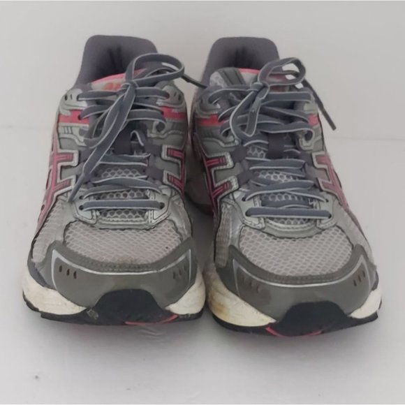 Asics Gray and Pink Athletic Shoes - Picture 2 of 8